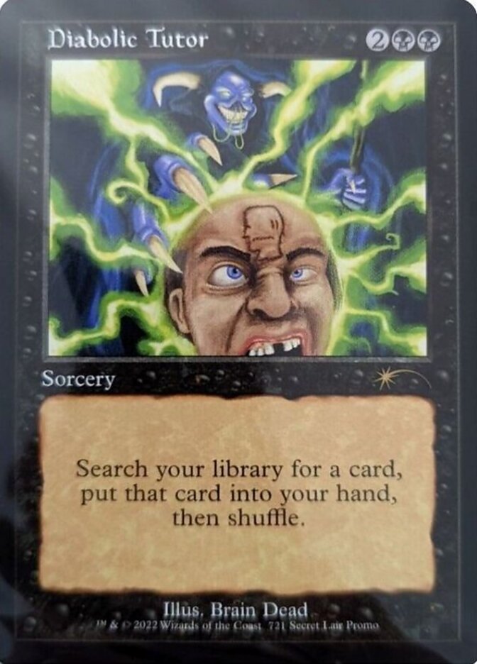 Diabolic Tutor (Retro) [Secret Lair Drop Promos] MTG Single Magic: The Gathering | Red Claw Gaming