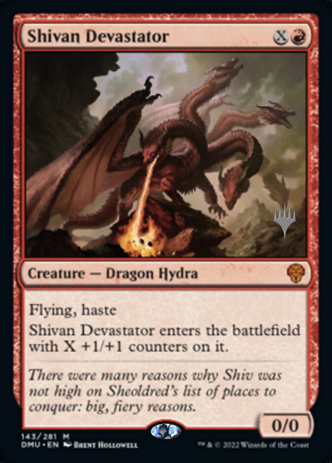 Shivan Devastator (Promo Pack) [Dominaria United Promos] MTG Single Magic: The Gathering    | Red Claw Gaming