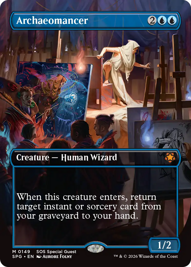 Archaeomancer (Borderless) [Secrets of Strixhaven Special Guests] MTG Single Magic: The Gathering | Red Claw Gaming
