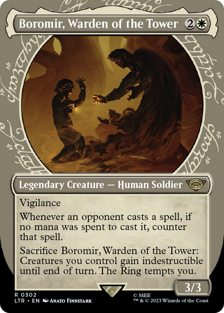 Boromir, Warden of the Tower (Showcase Ring Frame) [The Lord of the Rings: Tales of Middle-Earth] MTG Single Magic: The Gathering | Red Claw Gaming