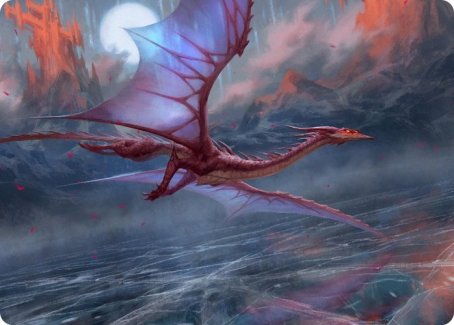 Manaform Hellkite Art Card [Innistrad: Crimson Vow Art Series] MTG Single Magic: The Gathering | Red Claw Gaming