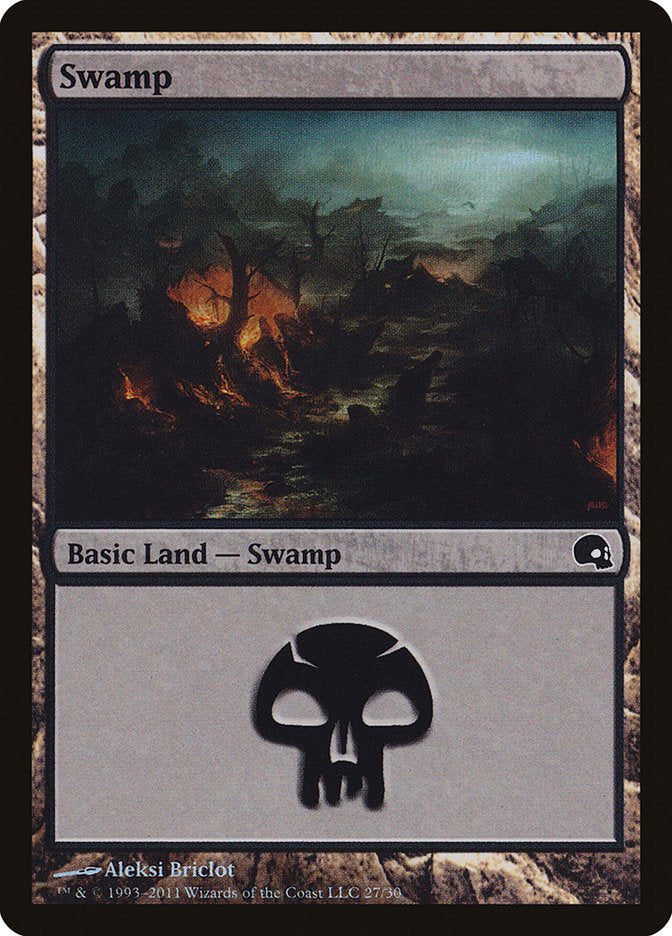 Swamp (27) [Premium Deck Series: Graveborn] MTG Single Magic: The Gathering | Red Claw Gaming