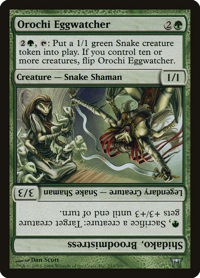 Orochi Eggwatcher // Shidako, Broodmistress [Champions of Kamigawa] MTG Single Magic: The Gathering | Red Claw Gaming