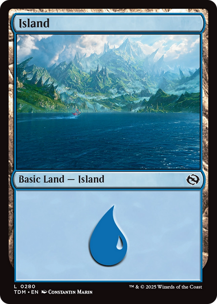 Island (0280) [Tarkir: Dragonstorm] MTG Single Magic: The Gathering | Red Claw Gaming