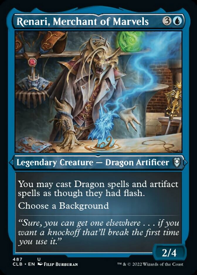 Renari, Merchant of Marvels (Foil Etched) [Commander Legends: Battle for Baldur's Gate] MTG Single Magic: The Gathering | Red Claw Gaming