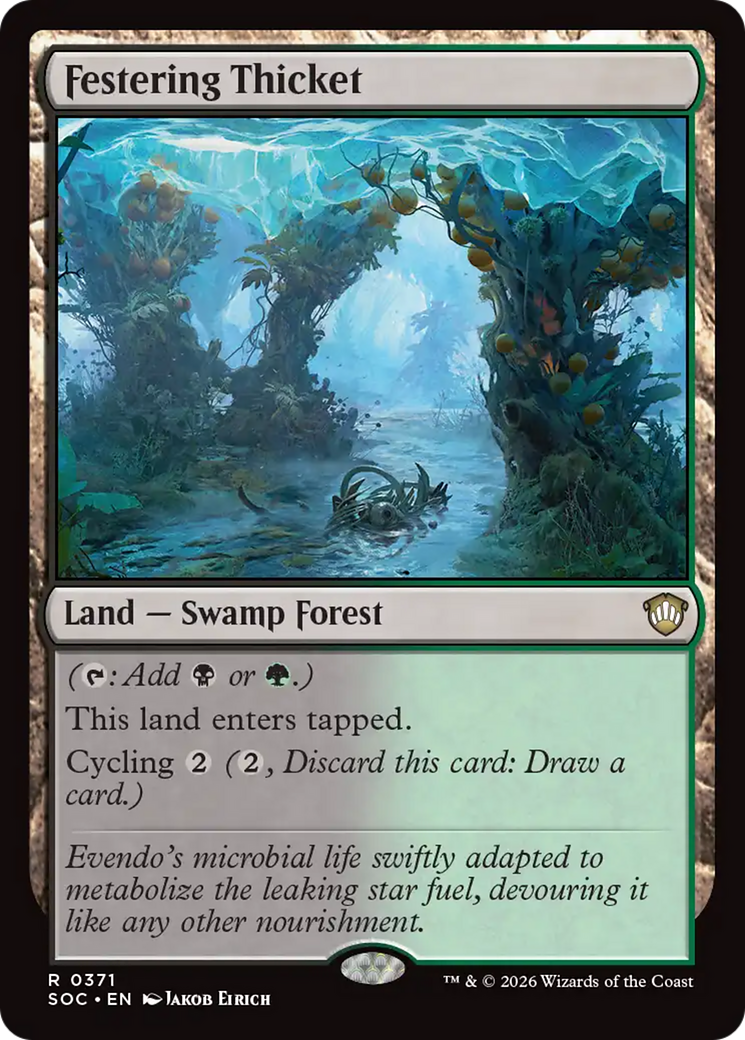 Festering Thicket [Secrets of Strixhaven Commander] MTG Single Magic: The Gathering | Red Claw Gaming