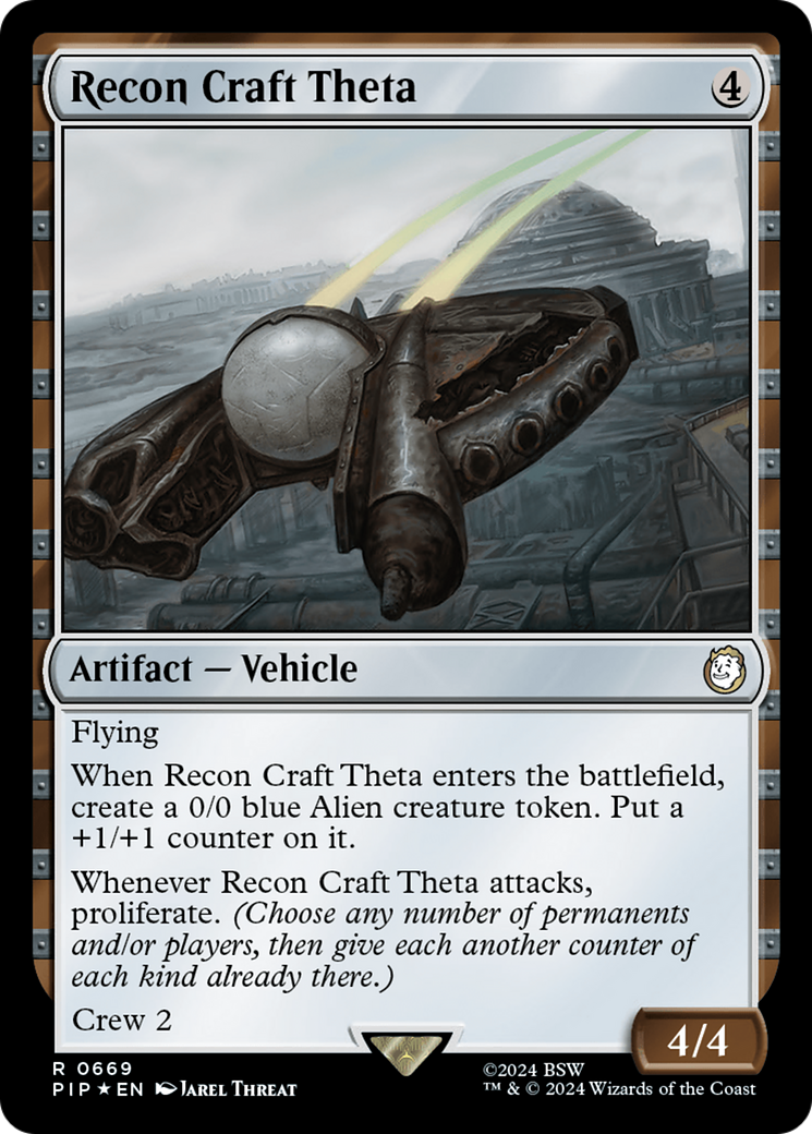 Recon Craft Theta (Surge Foil) [Fallout] MTG Single Magic: The Gathering    | Red Claw Gaming