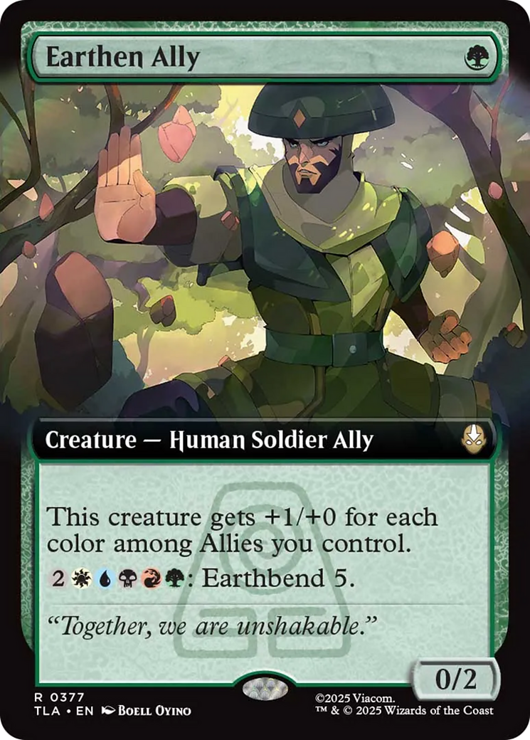 Earthen Ally (Extended Art) [Avatar: The Last Airbender] MTG Single Magic: The Gathering | Red Claw Gaming