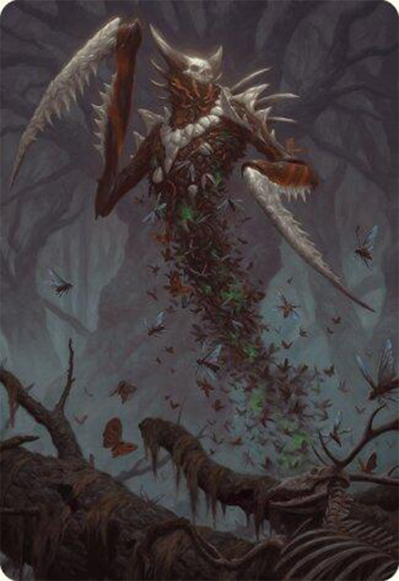 Grist, the Plague Swarm Art Card [Modern Horizons 3 Art Series] MTG Single Magic: The Gathering    | Red Claw Gaming