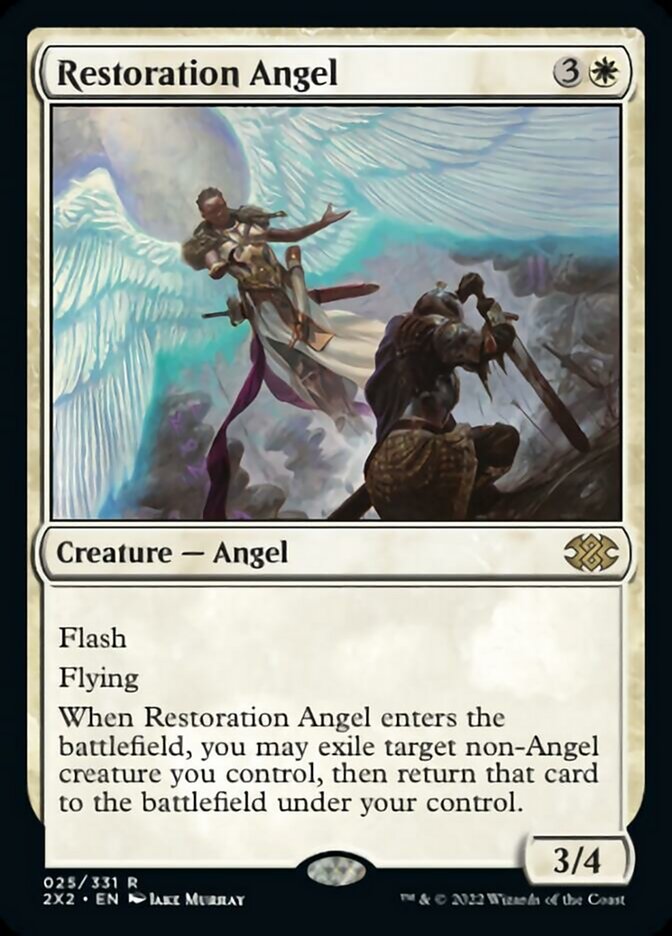 Restoration Angel [Double Masters 2022] MTG Single Magic: The Gathering    | Red Claw Gaming