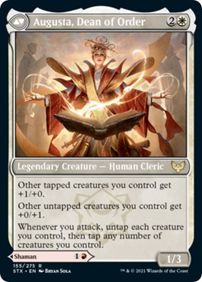 Plargg, Dean of Chaos // Augusta, Dean of Order [Strixhaven: School of Mages Prerelease Promos] MTG Single Magic: The Gathering | Red Claw Gaming