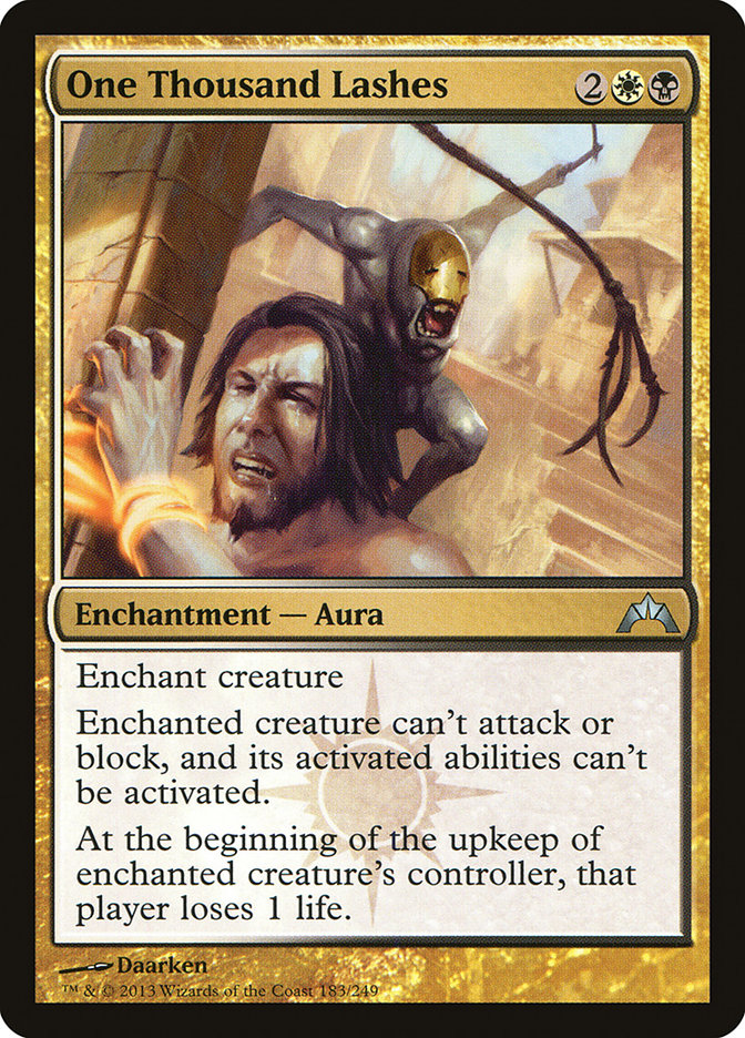 One Thousand Lashes [Gatecrash] MTG Single Magic: The Gathering | Red Claw Gaming