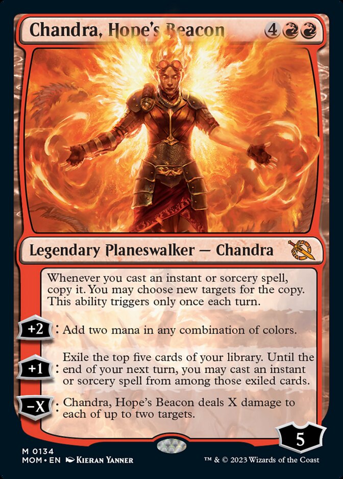 Chandra, Hope's Beacon [March of the Machine] MTG Single Magic: The Gathering    | Red Claw Gaming