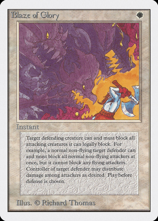 Blaze of Glory [Unlimited Edition] MTG Single Magic: The Gathering | Red Claw Gaming