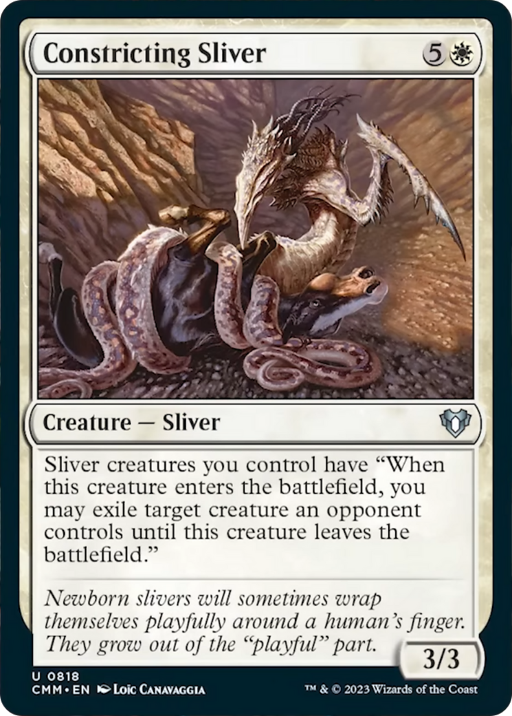 Constricting Sliver [Commander Masters] MTG Single Magic: The Gathering | Red Claw Gaming