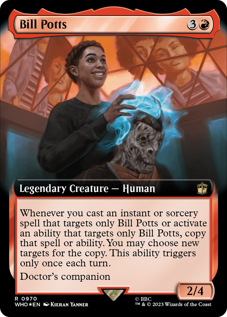 Bill Potts (Extended Art) (Surge Foil) [Doctor Who] MTG Single Magic: The Gathering    | Red Claw Gaming
