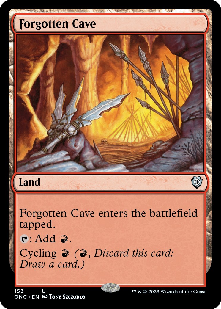 Forgotten Cave [Phyrexia: All Will Be One Commander] MTG Single Magic: The Gathering | Red Claw Gaming