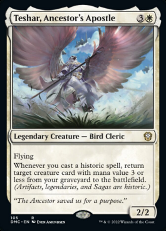 Teshar, Ancestor's Apostle [Dominaria United Commander] MTG Single Magic: The Gathering | Red Claw Gaming