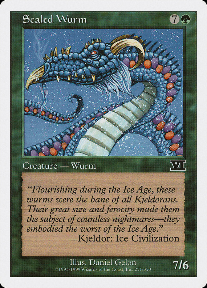 Scaled Wurm [Classic Sixth Edition] MTG Single Magic: The Gathering | Red Claw Gaming