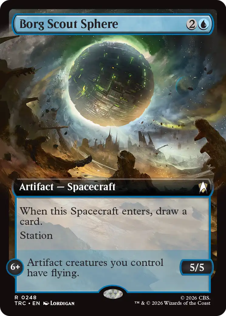 Borg Scout Sphere (Extended Art) [Star Trek Commander] | Red Claw Gaming