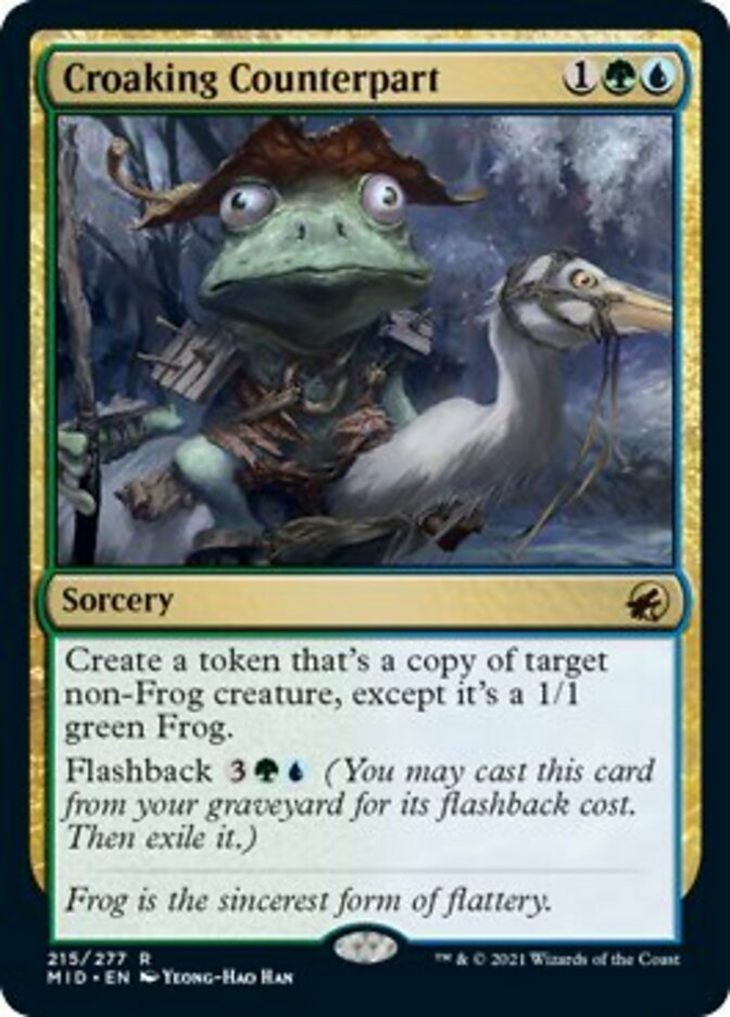 Croaking Counterpart [Innistrad: Midnight Hunt] MTG Single Magic: The Gathering | Red Claw Gaming
