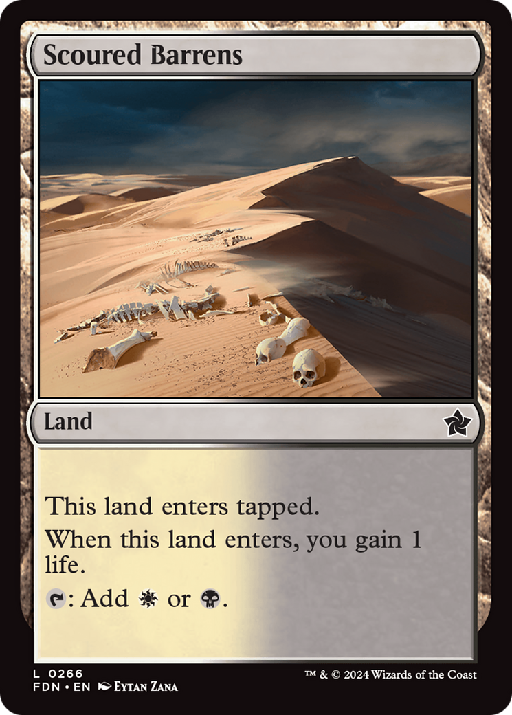 Scoured Barrens [Foundations] MTG Single Magic: The Gathering | Red Claw Gaming