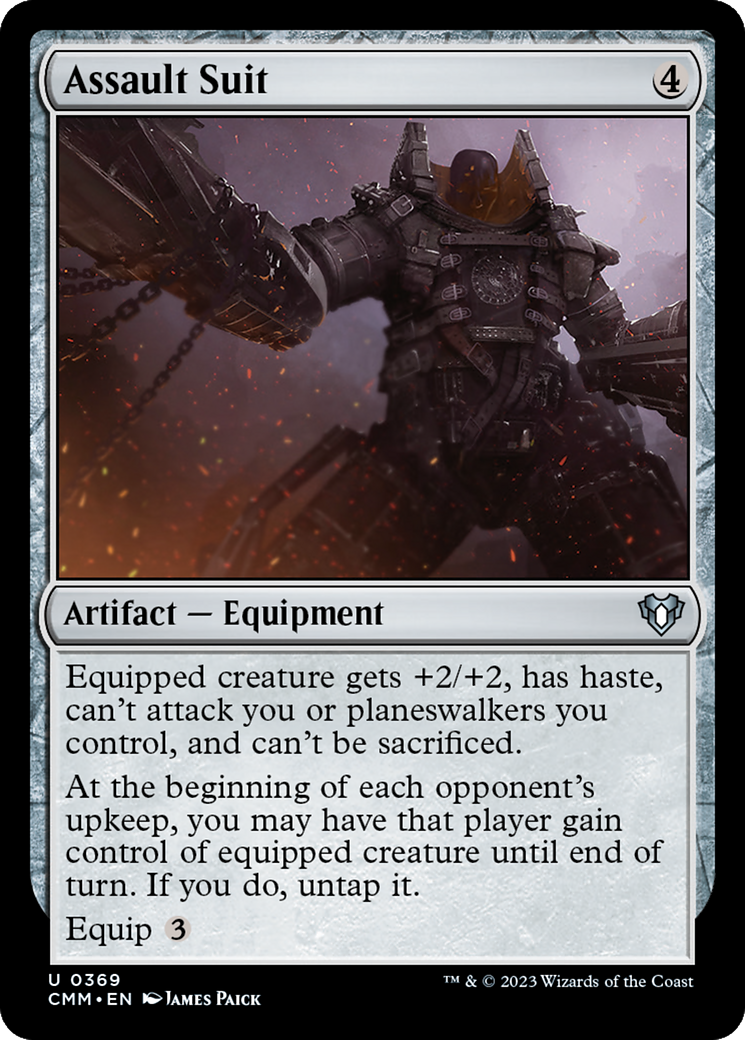 Assault Suit [Commander Masters] MTG Single Magic: The Gathering | Red Claw Gaming