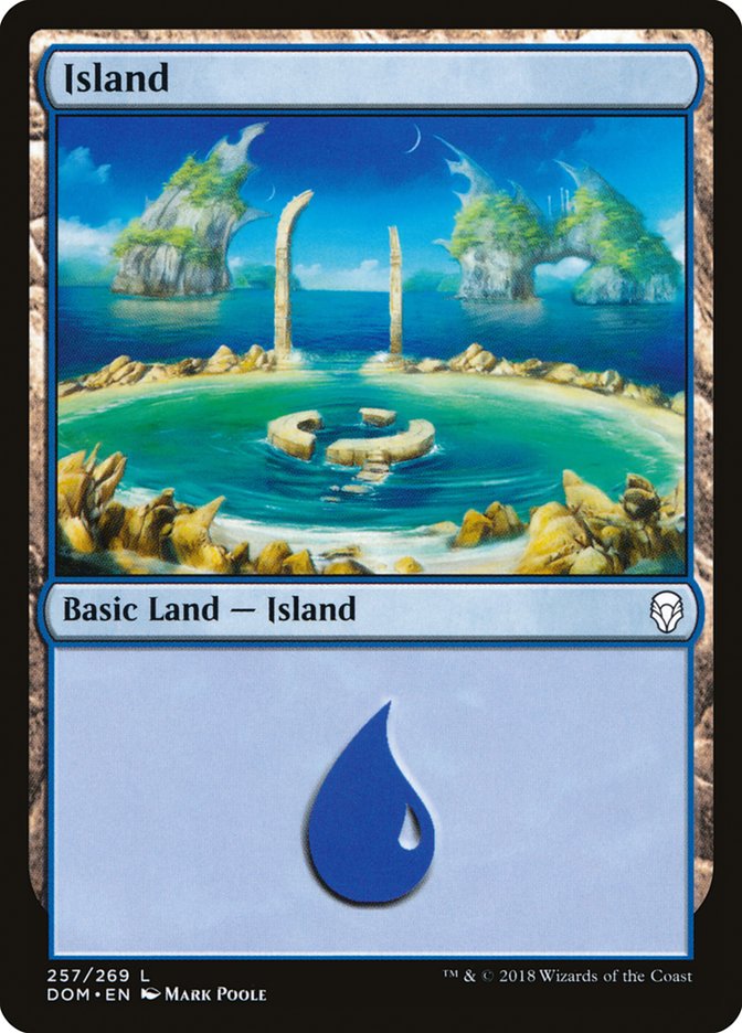 Island (257) [Dominaria] MTG Single Magic: The Gathering | Red Claw Gaming