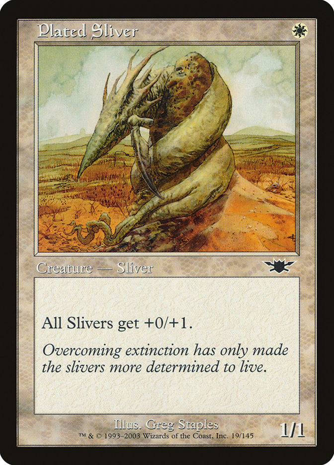 Plated Sliver [Legions] MTG Single Magic: The Gathering | Red Claw Gaming
