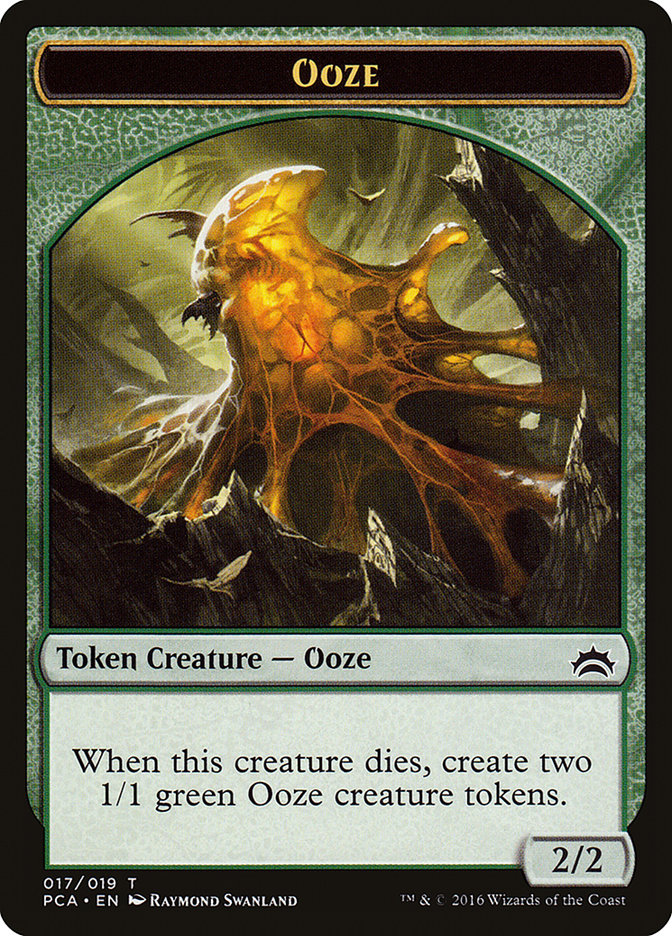 Ooze (016) // Ooze (017) Double-Sided Token [Planechase Anthology Tokens] MTG Single Magic: The Gathering | Red Claw Gaming