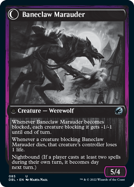 Baneblade Scoundrel // Baneclaw Marauder [Innistrad: Double Feature] MTG Single Magic: The Gathering | Red Claw Gaming