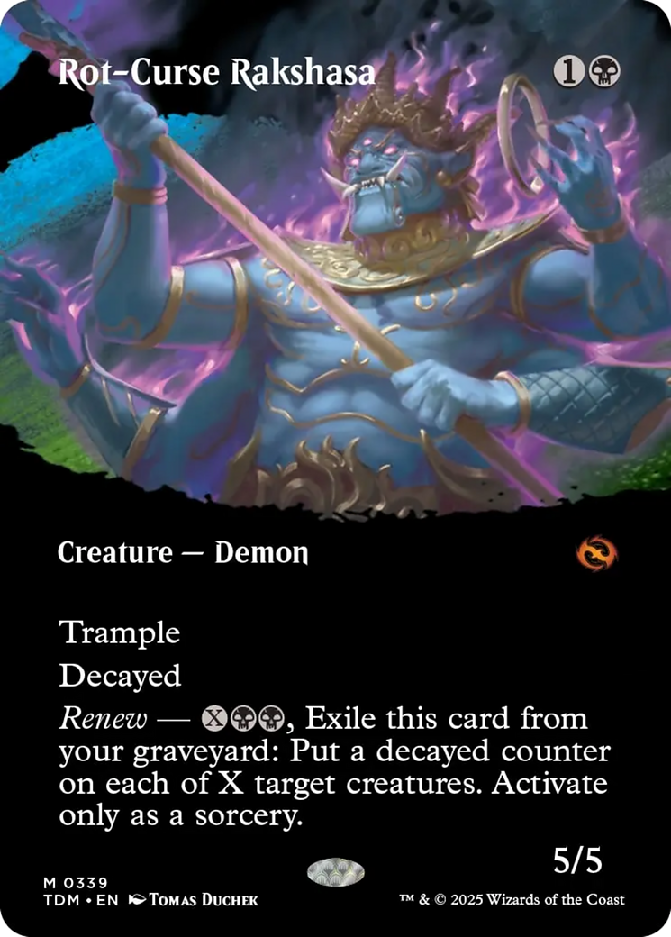 Rot-Curse Rakshasa (Borderless) [Tarkir: Dragonstorm] MTG Single Magic: The Gathering | Red Claw Gaming