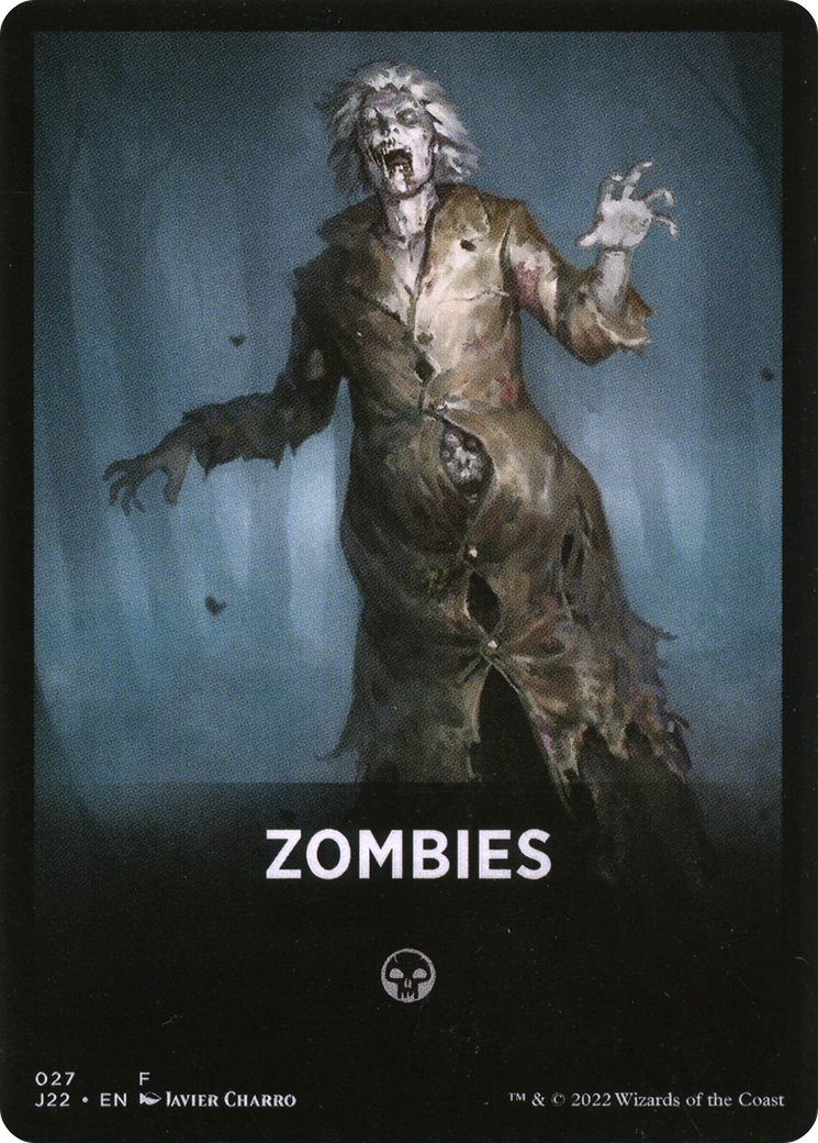 Zombies Theme Card [Jumpstart 2022 Front Cards] MTG Single Magic: The Gathering | Red Claw Gaming