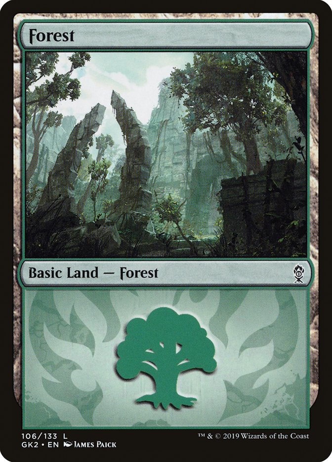 Forest (106) [Ravnica Allegiance Guild Kit] MTG Single Magic: The Gathering | Red Claw Gaming