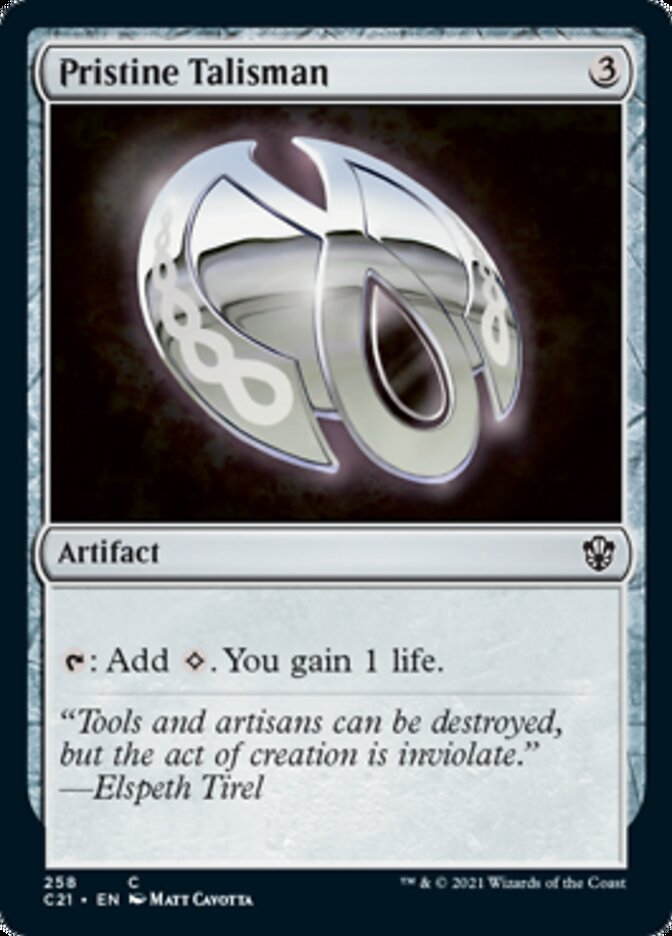 Pristine Talisman [Commander 2021] MTG Single Magic: The Gathering | Red Claw Gaming