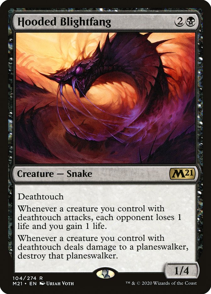 Hooded Blightfang [Core Set 2021] MTG Single Magic: The Gathering | Red Claw Gaming