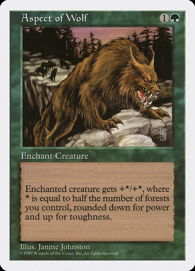 Aspect of Wolf [Fifth Edition] MTG Single Magic: The Gathering | Red Claw Gaming