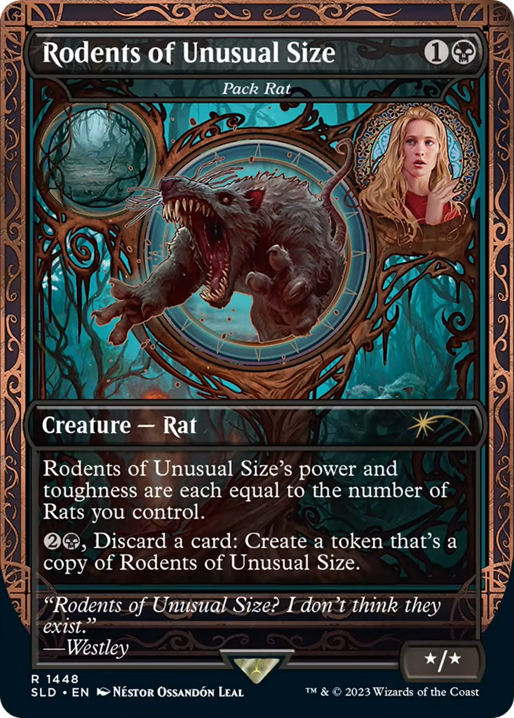 Rodents of Unusual Size - Pack Rat [Secret Lair Drop Series] MTG Single Magic: The Gathering | Red Claw Gaming
