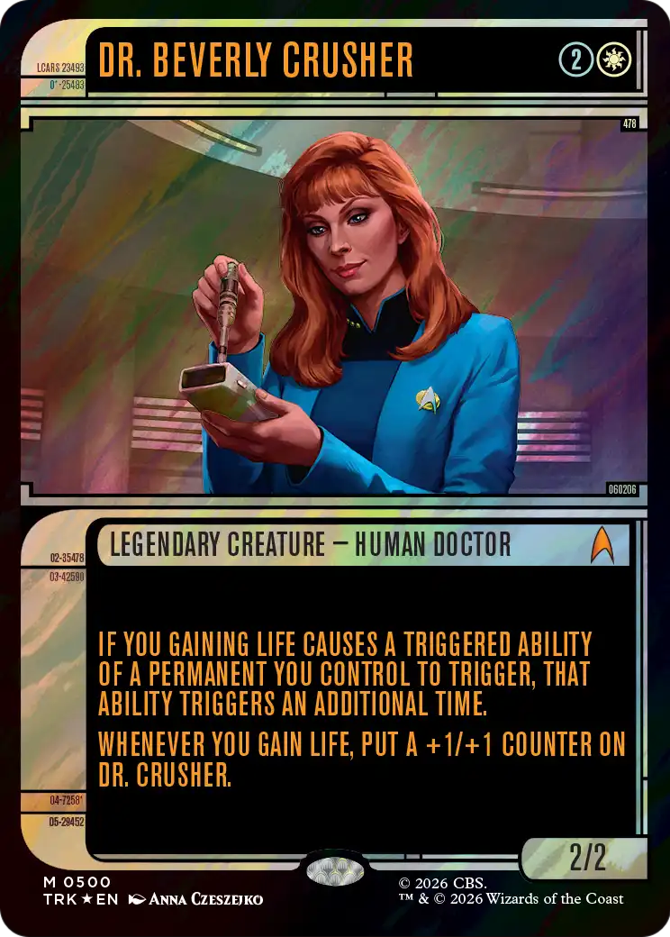 Dr. Beverly Crusher (Showcase) (Surge Foil) [Star Trek] | Red Claw Gaming