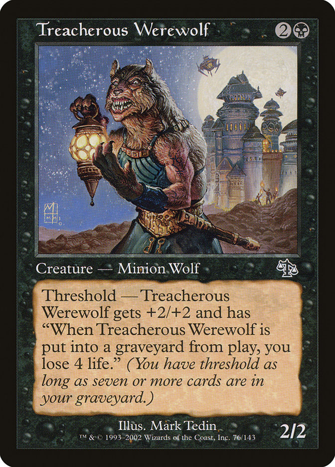 Treacherous Werewolf [Judgment] MTG Single Magic: The Gathering | Red Claw Gaming