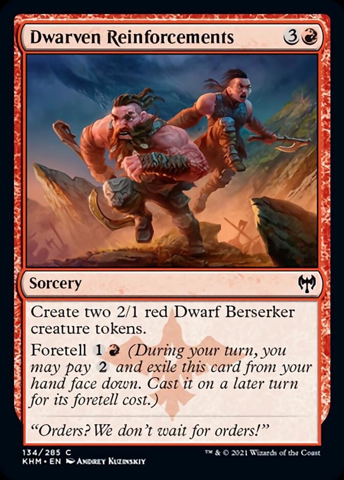 Dwarven Reinforcements [Kaldheim] MTG Single Magic: The Gathering | Red Claw Gaming
