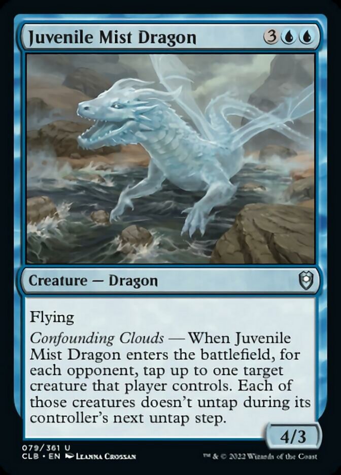 Juvenile Mist Dragon [Commander Legends: Battle for Baldur's Gate] MTG Single Magic: The Gathering | Red Claw Gaming