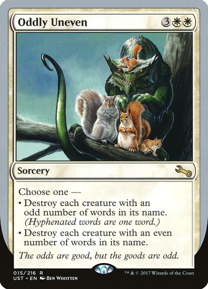 Oddly Uneven [Unstable] MTG Single Magic: The Gathering | Red Claw Gaming