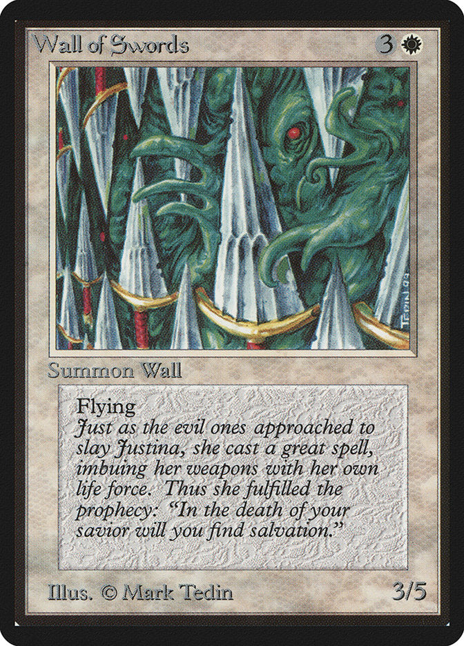 Wall of Swords [Beta Edition] MTG Single Magic: The Gathering | Red Claw Gaming
