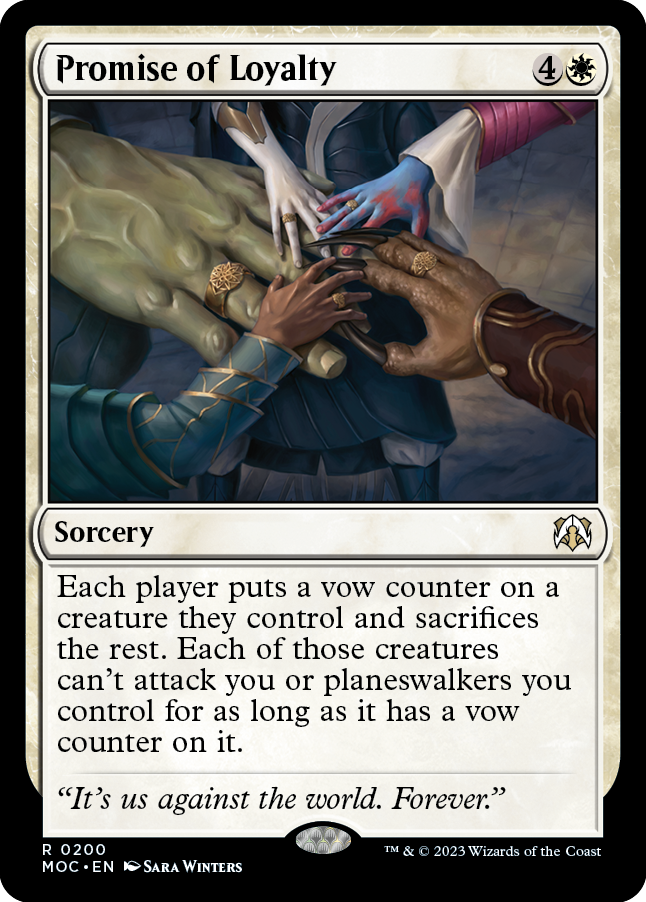Promise of Loyalty [March of the Machine Commander] MTG Single Magic: The Gathering | Red Claw Gaming