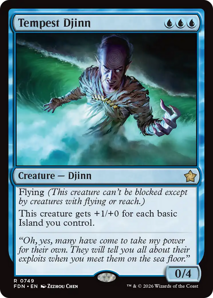 Tempest Djinn (0749) [Foundations] MTG Single Magic: The Gathering | Red Claw Gaming