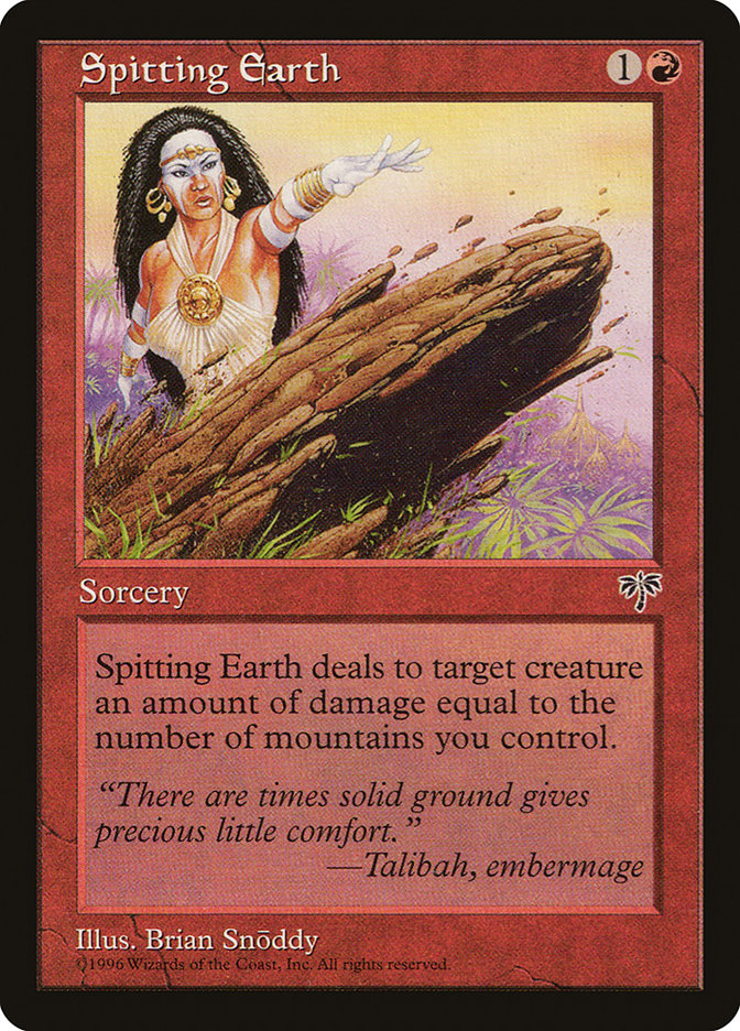 Spitting Earth [Mirage] MTG Single Magic: The Gathering | Red Claw Gaming