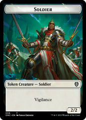 Soldier (008) // Angel Double-Sided Token [Phyrexia: All Will Be One Commander Tokens] MTG Single Magic: The Gathering | Red Claw Gaming