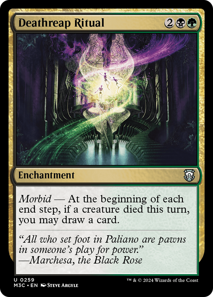 Deathreap Ritual (Ripple Foil) [Modern Horizons 3 Commander] MTG Single Magic: The Gathering | Red Claw Gaming