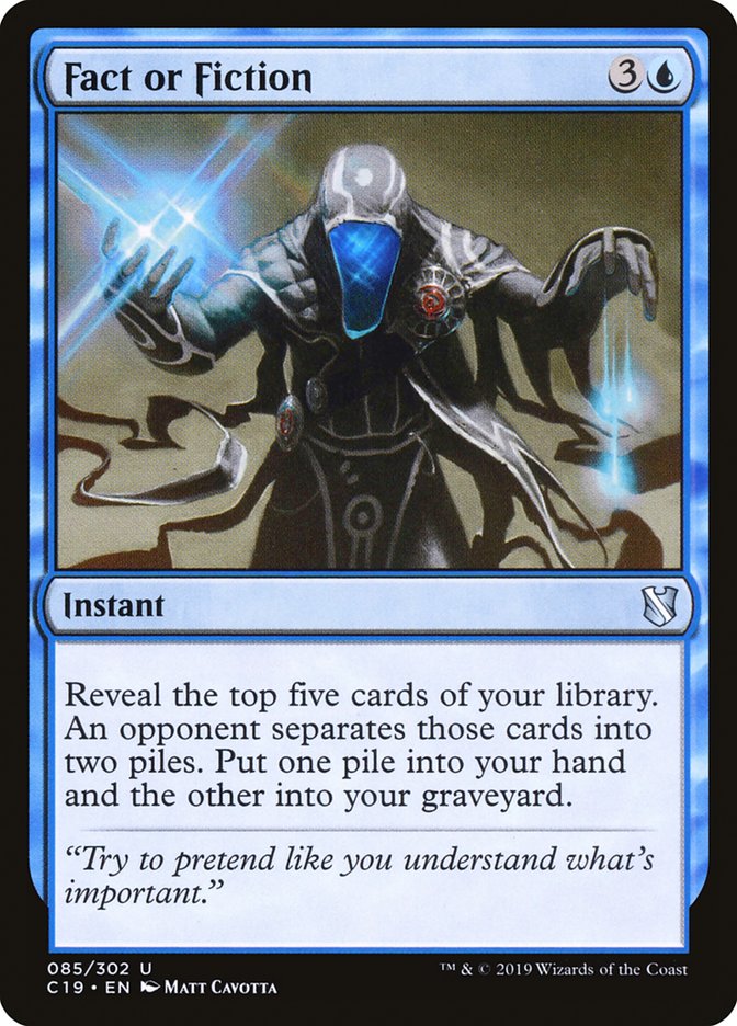Fact or Fiction [Commander 2019] MTG Single Magic: The Gathering | Red Claw Gaming